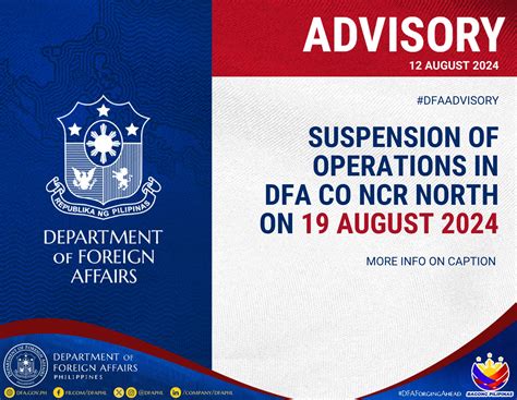 department of foreign affairs – butuan photos|Public Advisory: Temporary Suspension of Operations in DFA .